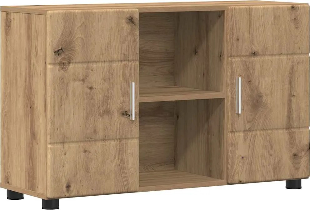 vidaXL Bufet cu raft FLORIN Stejar Artizanal 88,5 x 30,5 x 55,5 cm