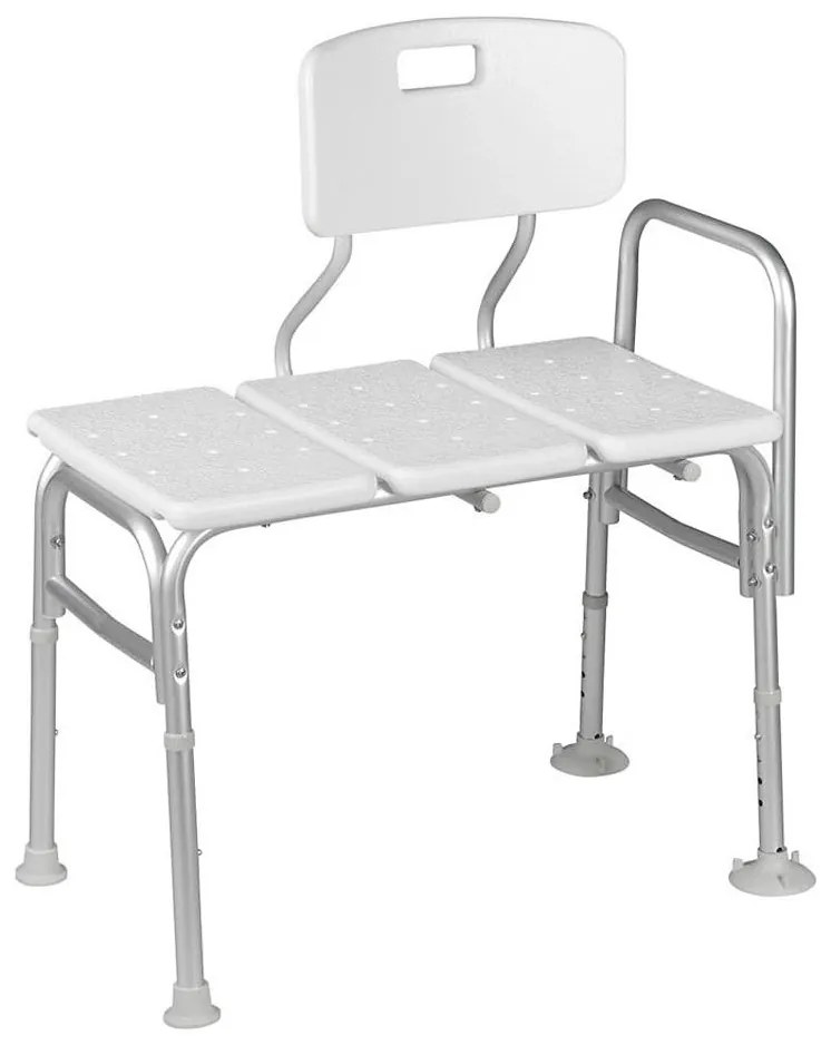 Ridder - Scaun pentru cadă cu mâner, 70 x 63 cm, alb