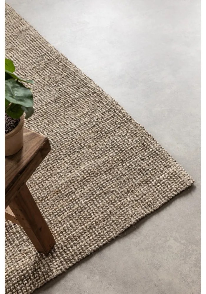 Covor taupe din iută 60x90 cm Bouclé – Hanse Home