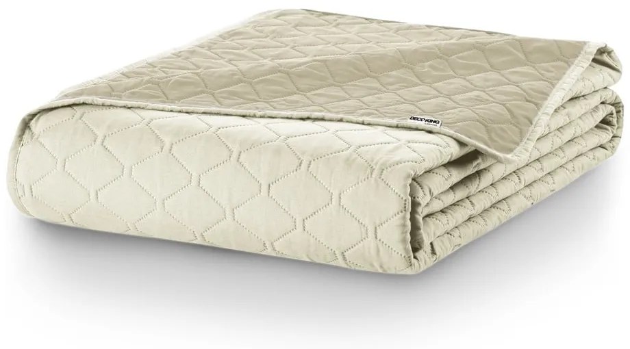 Cuvertură cu 2 fețe din microfibră DecoKing Axel, 260 x 280 cm, bej