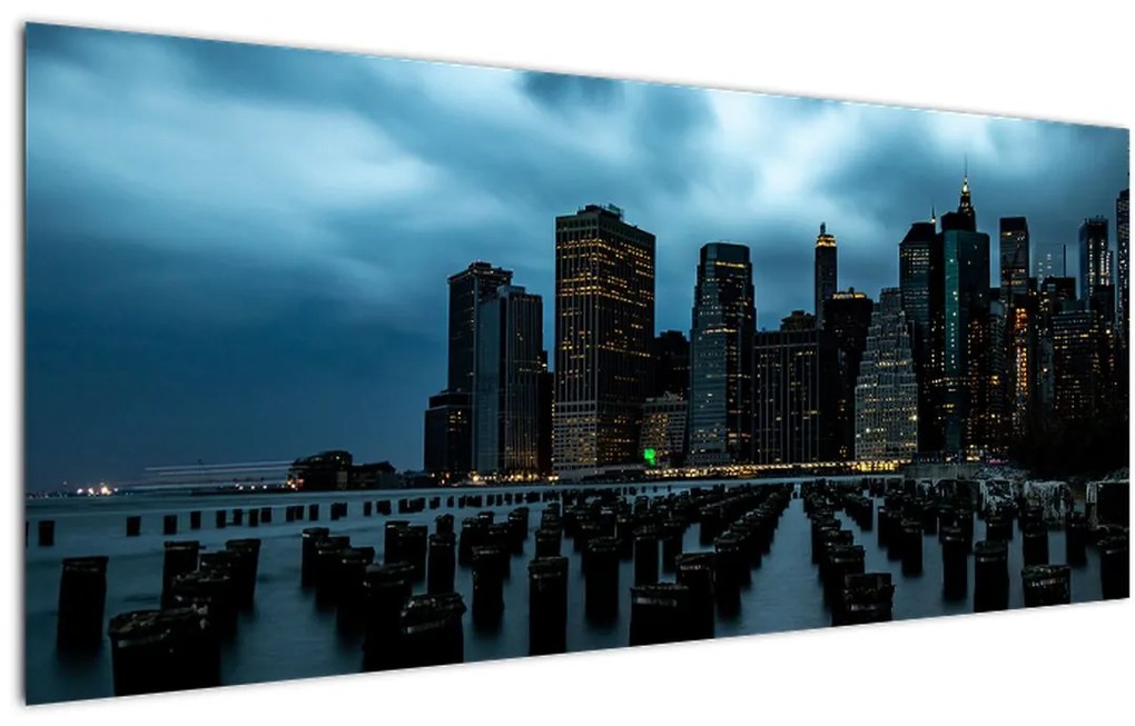 Tablou - Privire spre Zgârâie nori din New York (120x50 cm)