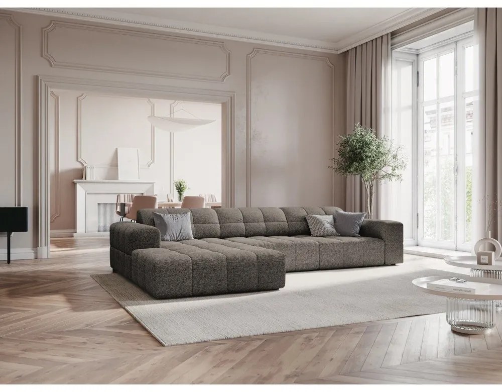 Colțar gri închis (cu colț pe partea stângă ) Chicago – Cosmopolitan Design