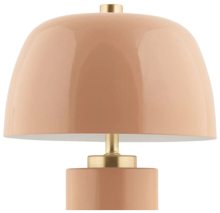 Veioză bej LED cu intensitate reglabilă cu abajur din metal (înălțime 30 cm) Freya – Leitmotiv