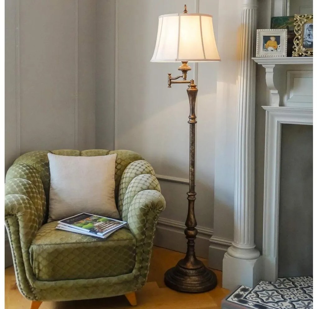 Lampadar Feiss FE-GIBSON-SWFL GIBSON 1xE27/60W/230V