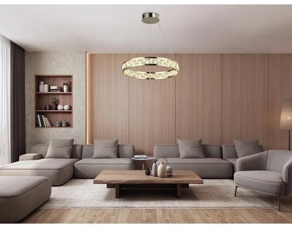 Lustră LED dimmabilă pe cablu ENRIQUE LED/55W/230V 3000-6000K + telecomandă