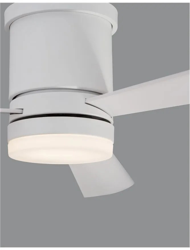 Ventilator de tavan cu telecomanda si iluminat SILKY alb