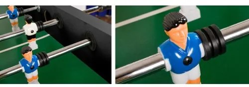 Fotbal de masă profesional Leeds, 140 x 73 x 87 cm, negru