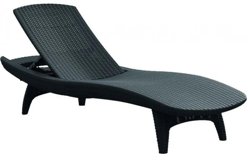 Șezlong Polyratan PACIFIC antracit