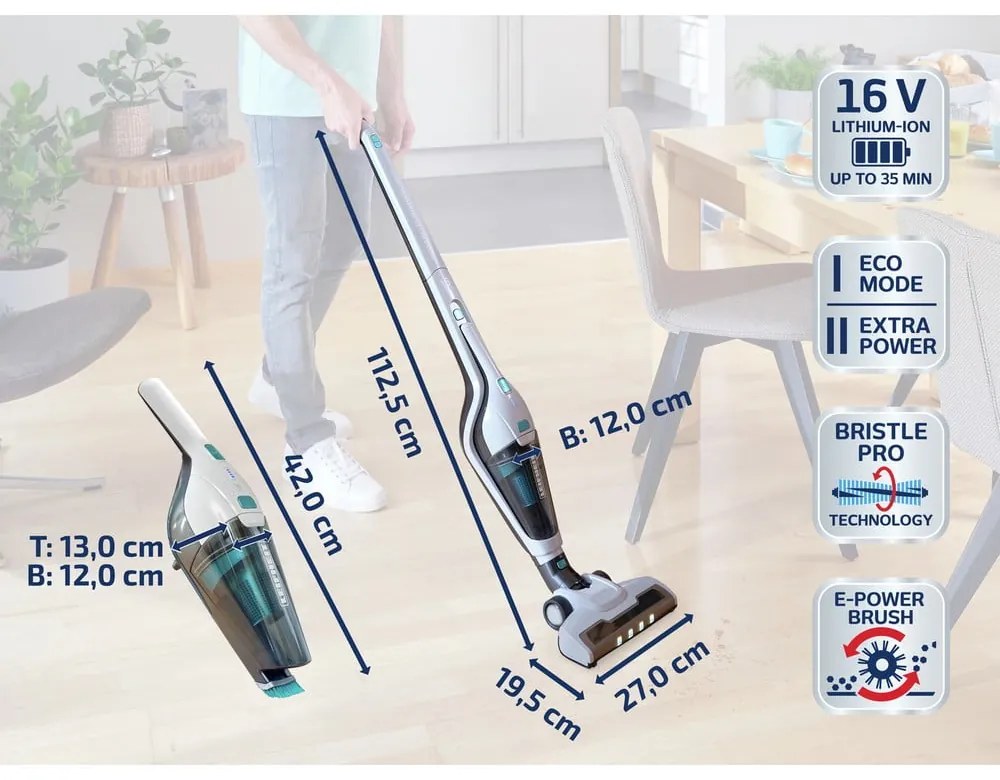 Aspirator fără cablu Rotaro PowerVac 2v1 – LEIFHEIT
