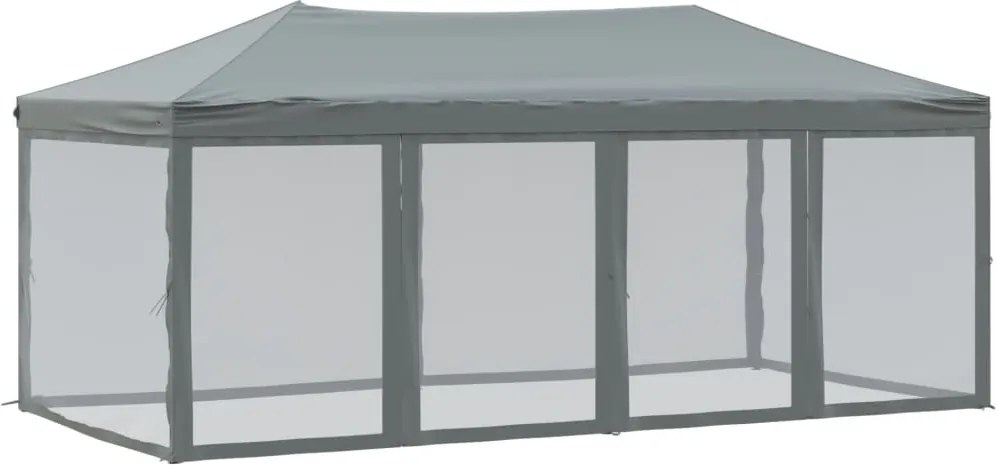vidaXL Cort pliabil pentru petrecere, pereți laterali, antracit, 3x6 m