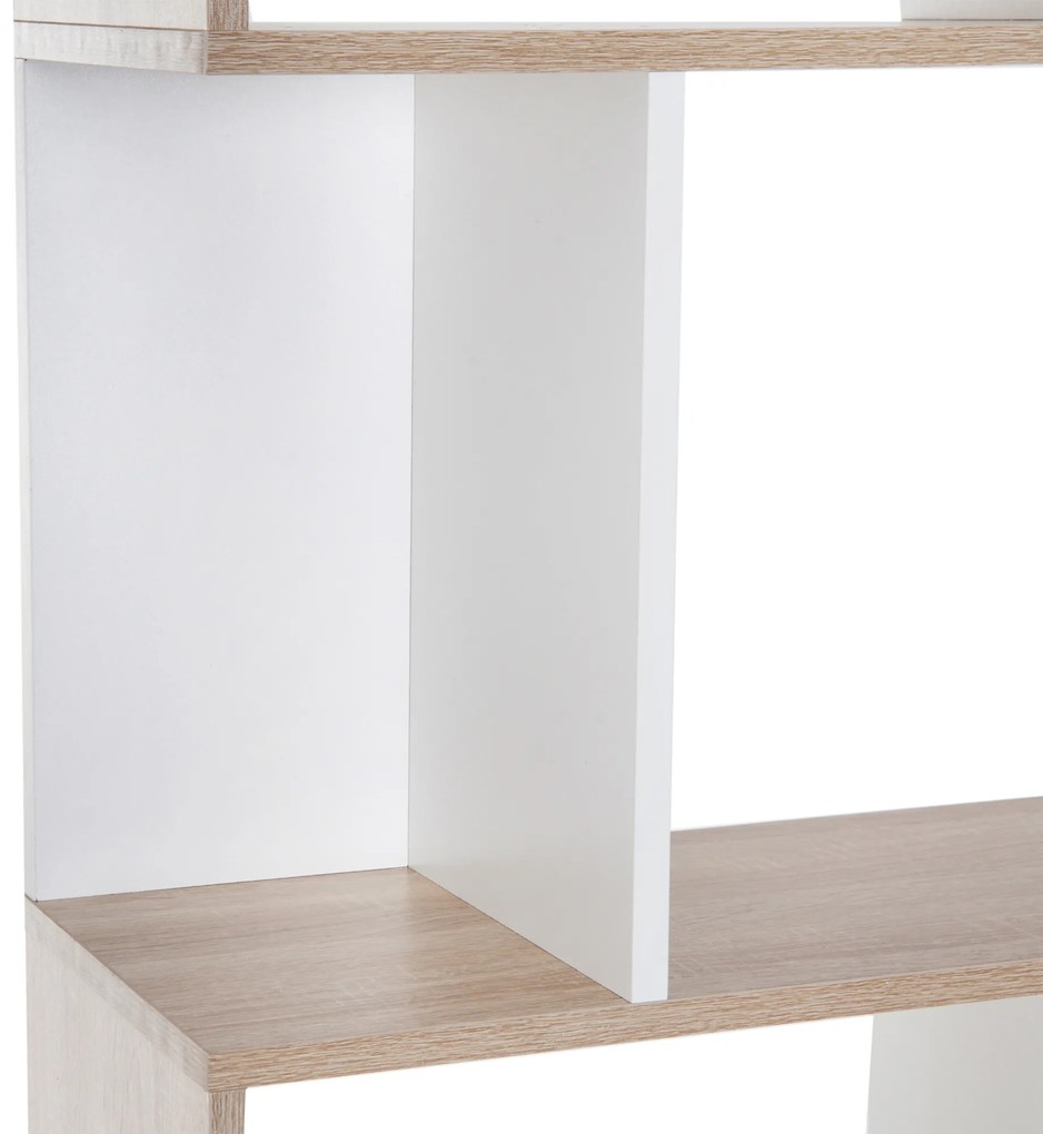 HOMCOM Bibliotecă de Perete Modernă cu 5 Rafturi, Design Vertical din Lemn, 60x24x184.5 cm, Alb | Aosom România