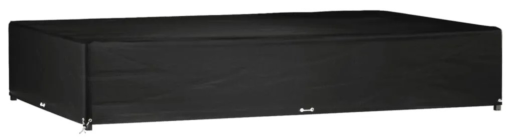 vidaXL Husă pentru mobilier grădină, 16 ocheți, 325x205x60 cm, pătrat