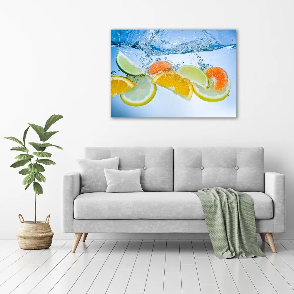 Tablou canvas Citrus sub apă