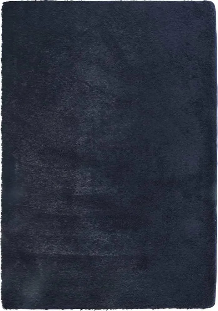 vidaXL Covor shaggy cu pom înalt, NAVARRA, bleumarin, 120x170 cm