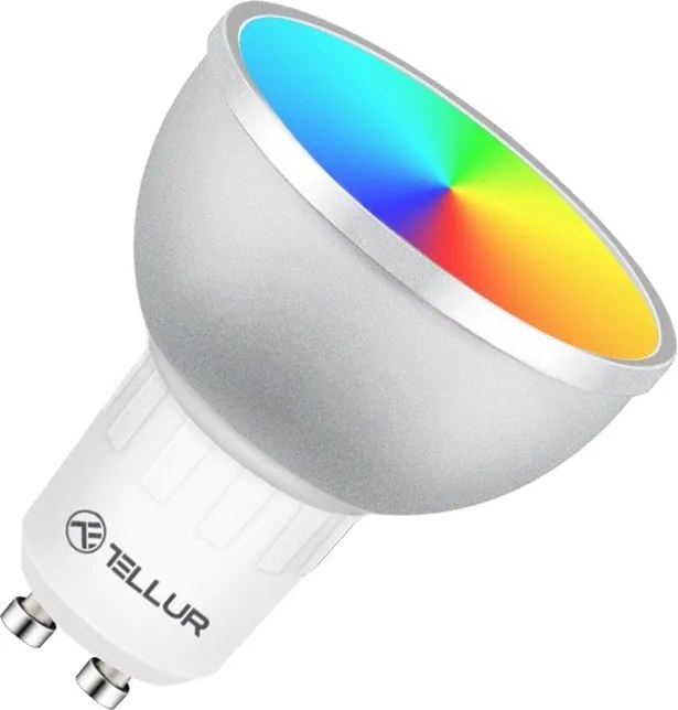 Bec Tellur WiFi Smart LED GU10, 5 W, albă caldă
