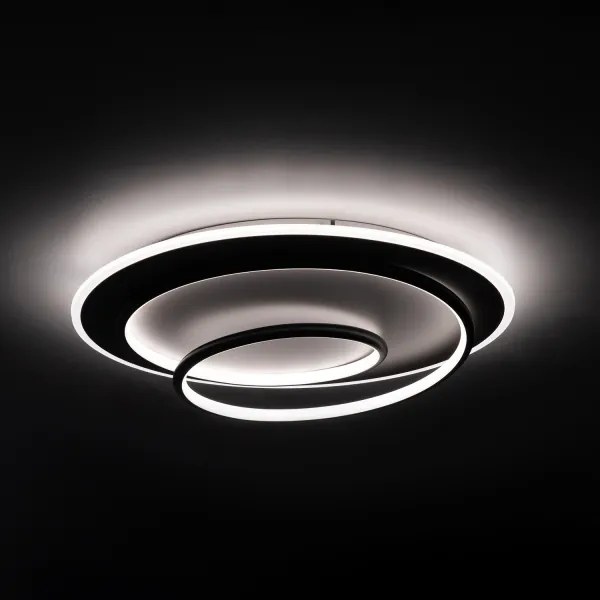 BRILAGI - Plafonieră LED dimabilă FLARE LED/70W/230V Ø 50 cm albă/neagră + telecomandă
