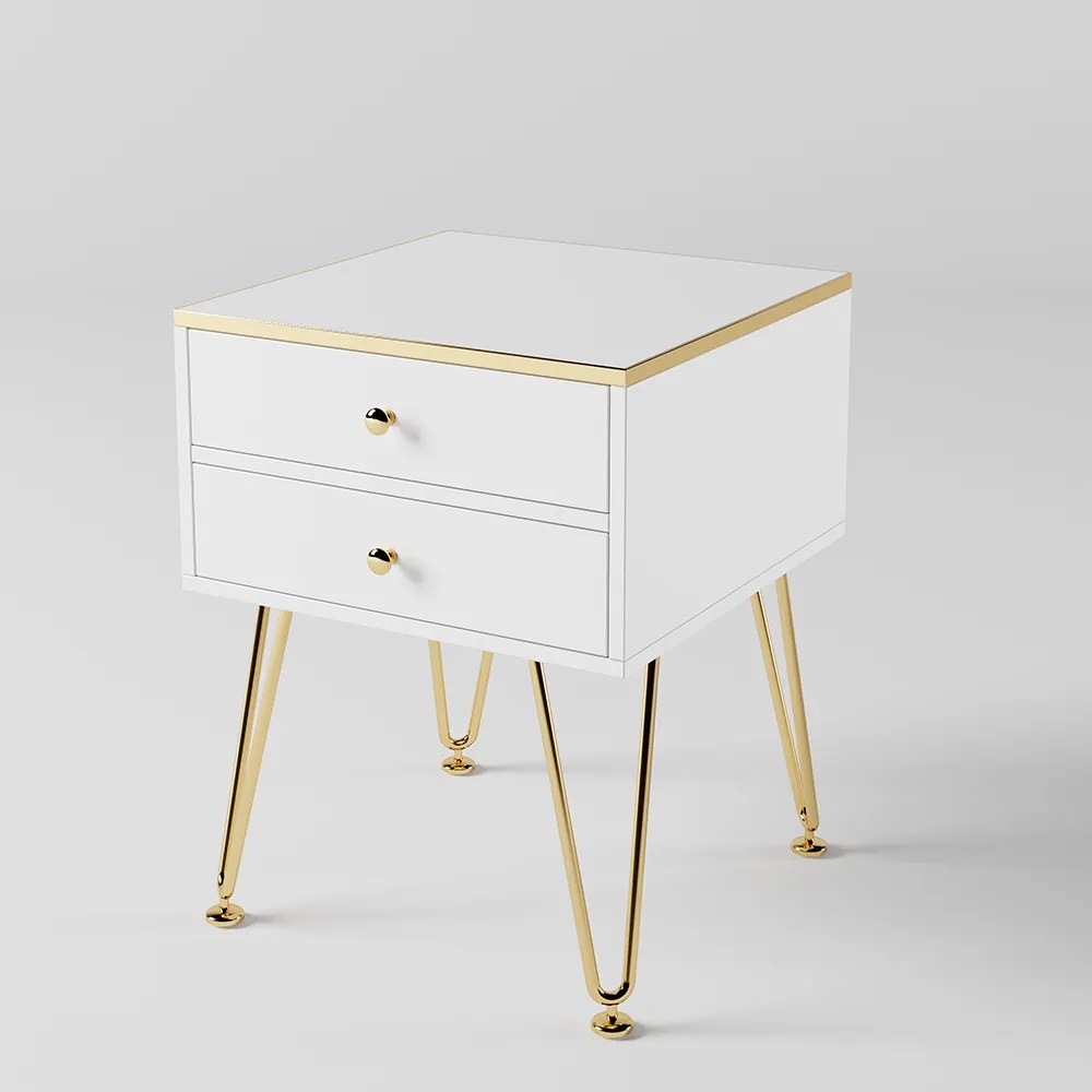 Noptieră Modernă DEPRIMO 23223 - Un adaos elegant și funcțional pentru dormitor, culoare albă încântătoare by Deprimo