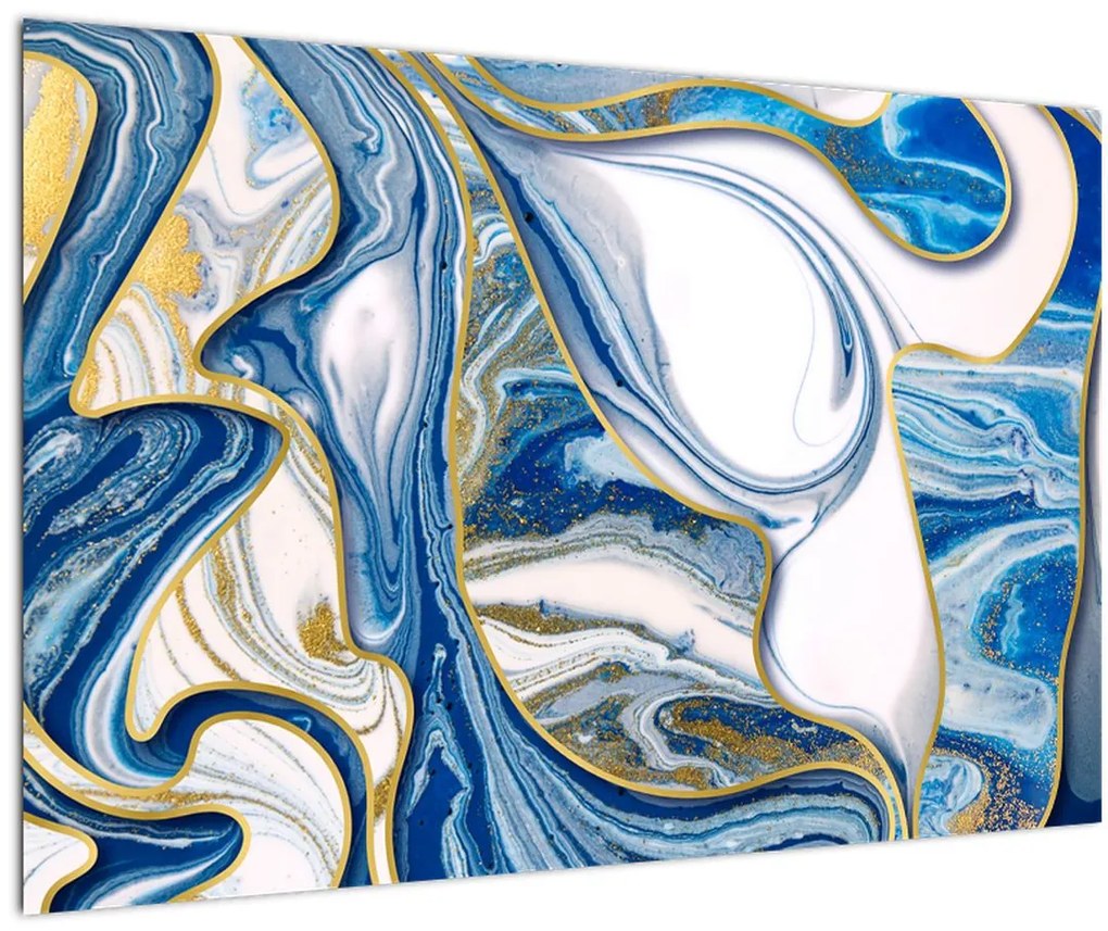 Tablou - Valuri de marmură (90x60 cm)