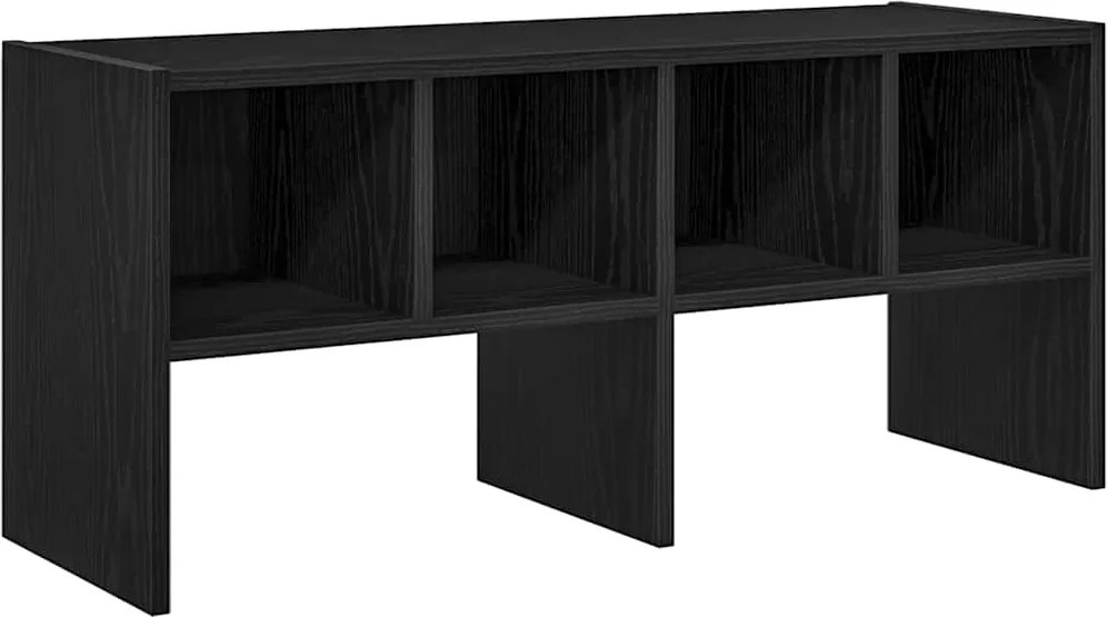 vidaXL Suport pantofi stivuibil Stejar negru 89,5x30x40 cm