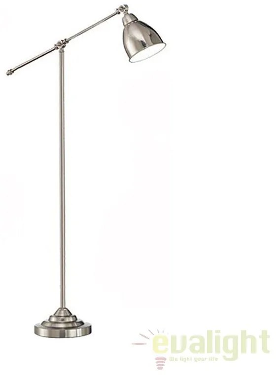 Lampadar, lampa de podea cu brat reglabil, finisaj nickel, NEWTON PT1 015286