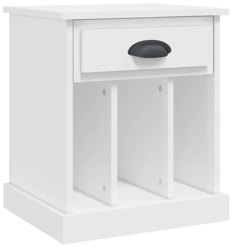 vidaXL Noptiere, alb, 43x36x50 cm