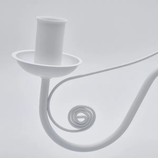 Lustră pe lanț DONATO 5xE14/40W/230V alb