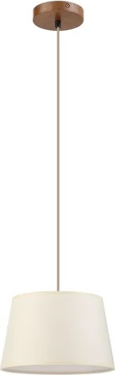 Candelabru cu cablu AIDA 1xE27/15W/230V Ø 25 cm stejar/crem