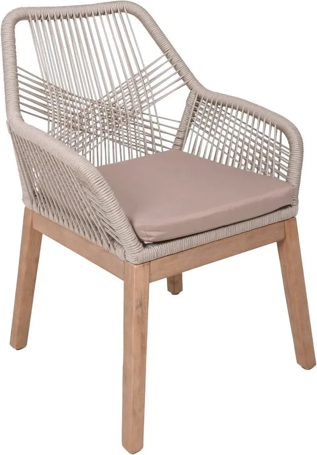 Scaun de grădină bej din lemn masiv Pomona – Garden Pleasure