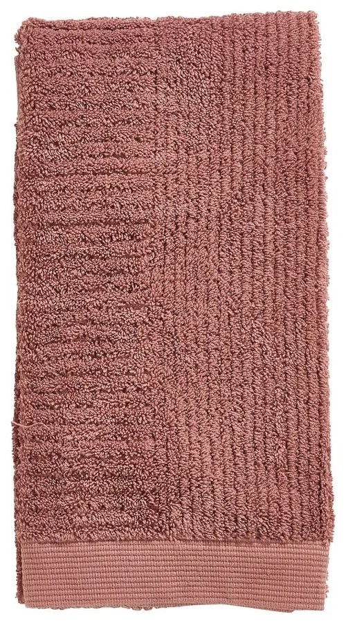 Prosop roșu din bumbac din frotir 50x100 cm Classic – Zone