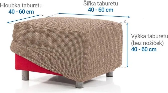 Nueva Textura Huse care se întind foarte bine NIAGARA alunei taburet (40 - 60 cm)