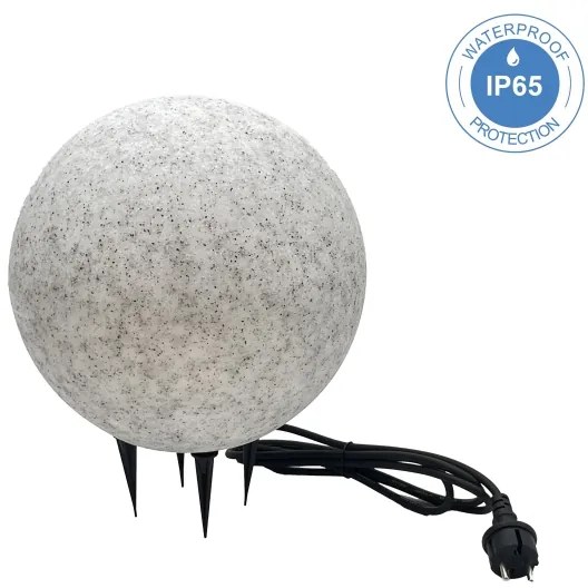 Corp de iluminat decorativ pentru exterior LUMISTONE, 1 x E27, 15 W, 230 V, IP65, Ø 28 cm