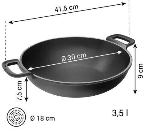 Tigaie Wok Tescoma MASSIVE, diam. 30 cm