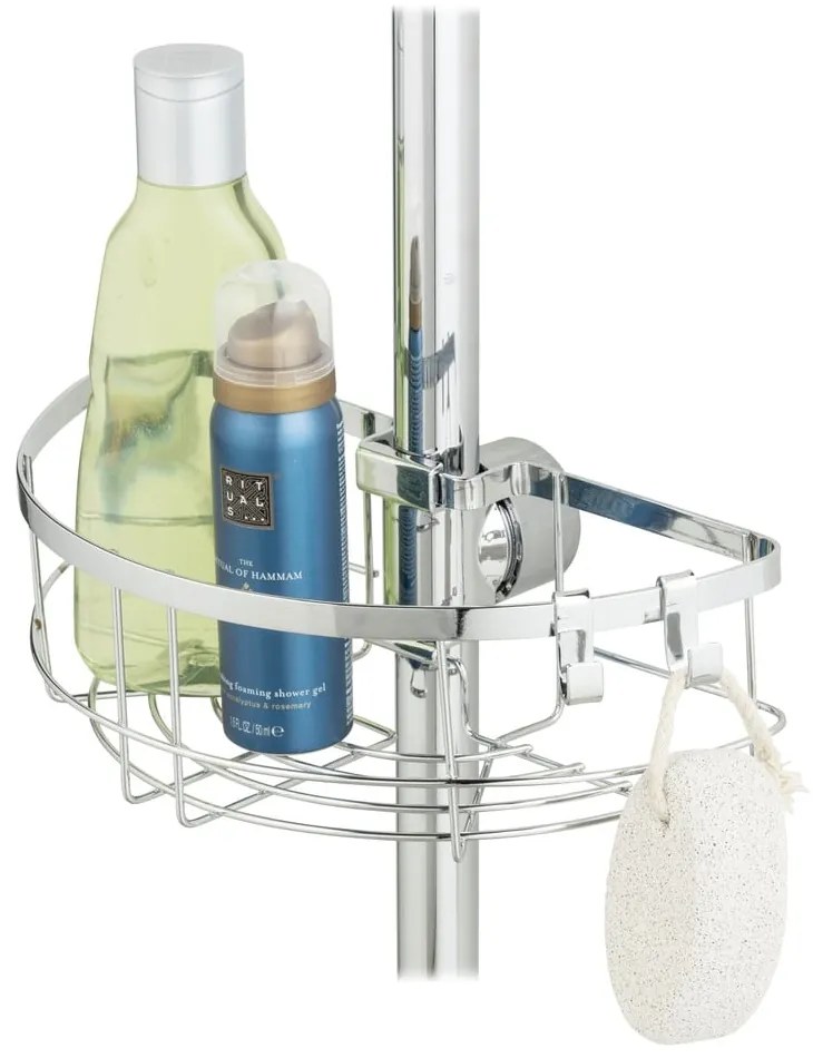 Raft pentru baie argintiu autoadeziv din oțel inoxidabil Floresta – Wenko