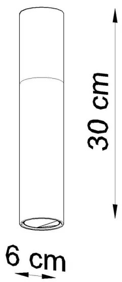 Plafonieră PABLO 1xGU10/40W/230V alb