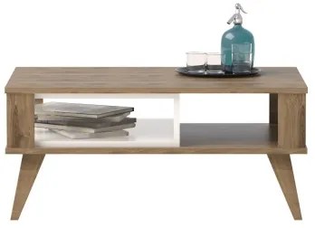 Măsuță de cafea IONIS 40x90 cm maro/albă