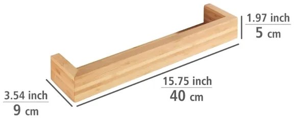 WENKO 24743100 - Suport BAMBUSA, 40 x 9 cm, maro