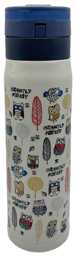 Termos cu perete dublu, Owlie, 450ml, Inox