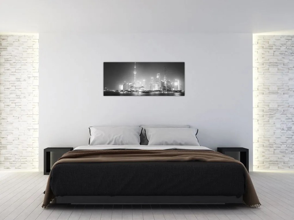 Tablou cu zgârăie nori moderene (120x50 cm)