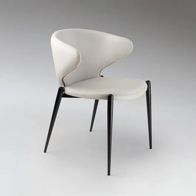 Scaun dining design elegant Alize alb