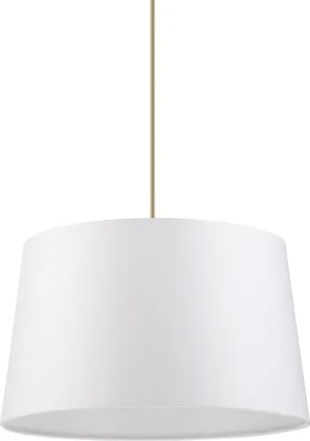 Lustră pe cablu AIDA 1xE27/60W/230V, diam. 35 cm, stejar/maro/alb