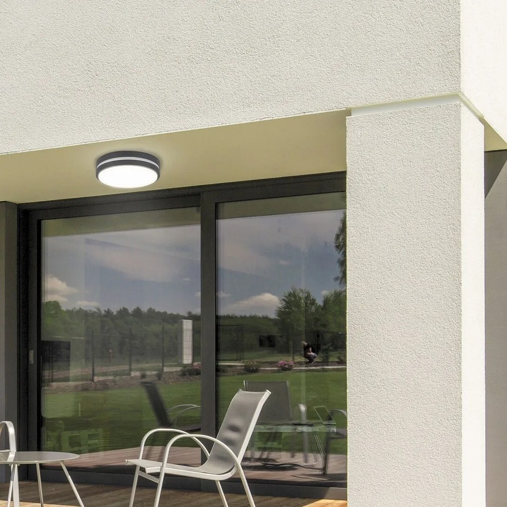 Aplica LED pentru iluminat exterior moderna IP44, diametru:28cm Hamburg 8848 RX