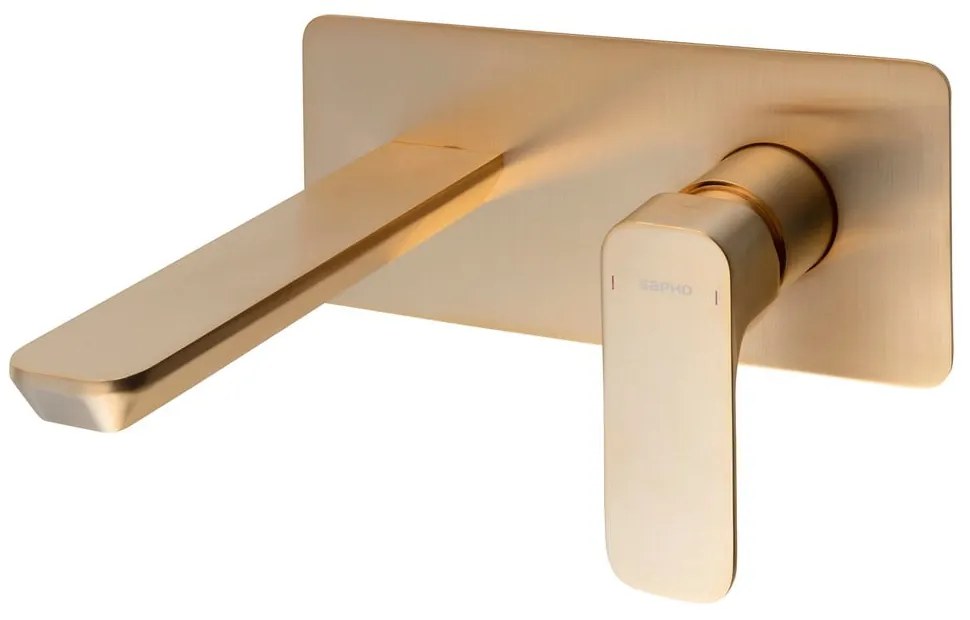 Baterie aurie pentru chiuvetă încastrată (1 ieșire) Spy – Sapho