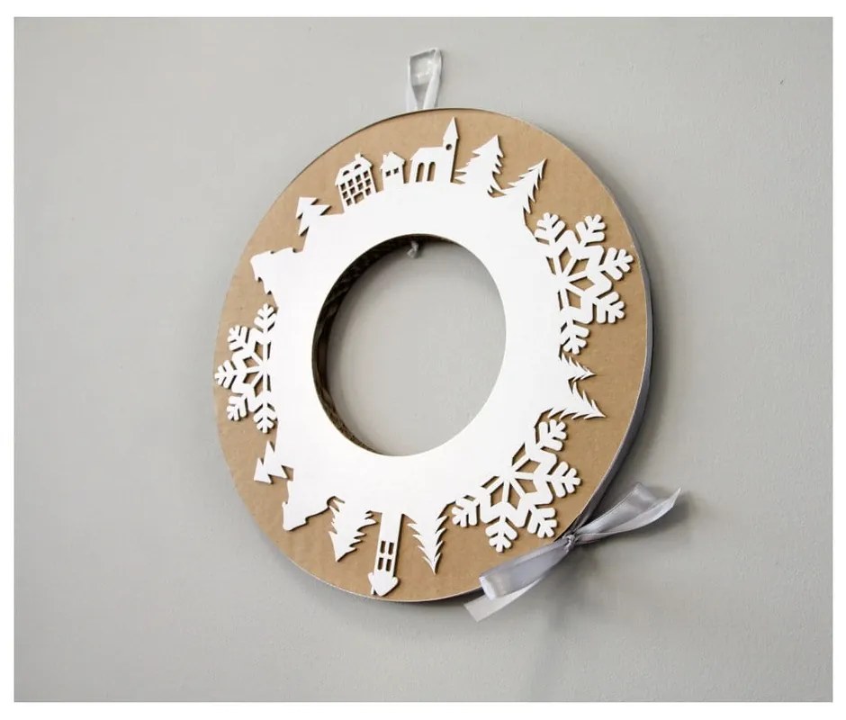 Coroniță advent cu panglică gri Unlinited Design for kids