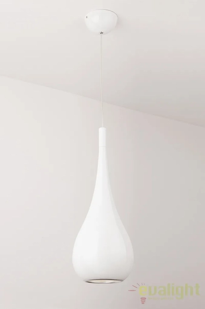 Pendul stil modern diam.20cm DROP alb P0235 MX