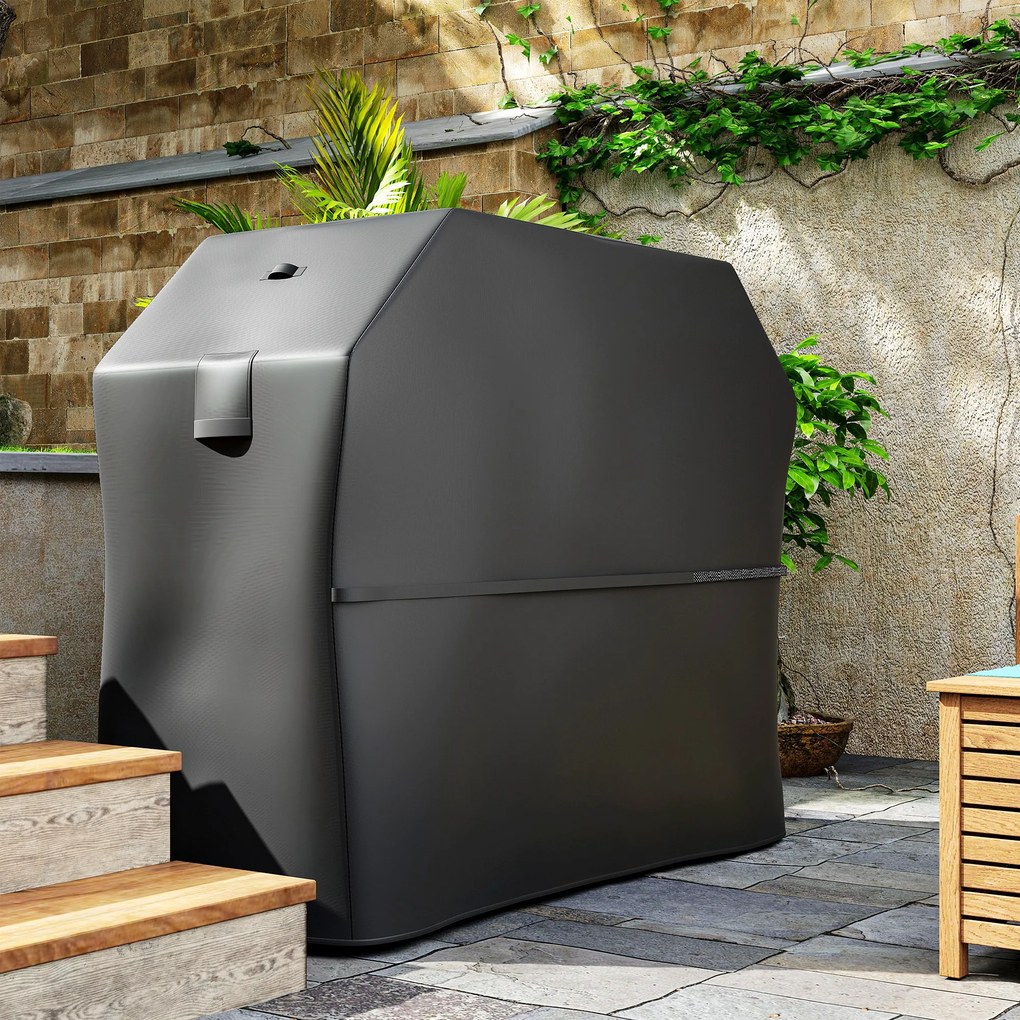 Outsunny Husă BBQ Oxford 600D, Impermeabilă Antivânt Negru | Aosom Romania