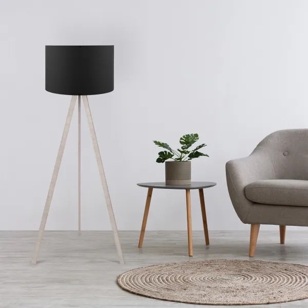 Lampadar AYD 1xE27/60W/230V negru/bej