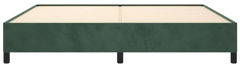 Cadru de pat, verde inchis, 200x200 cm, catifea Verde inchis, 35 cm, 200 x 200 cm