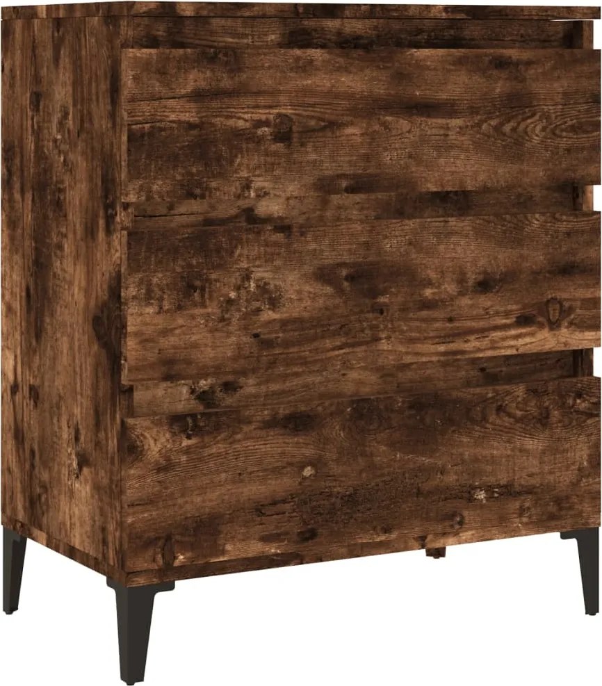 vidaXL Servantă, stejar fumuriu, 60x30x75 cm, lemn compozit