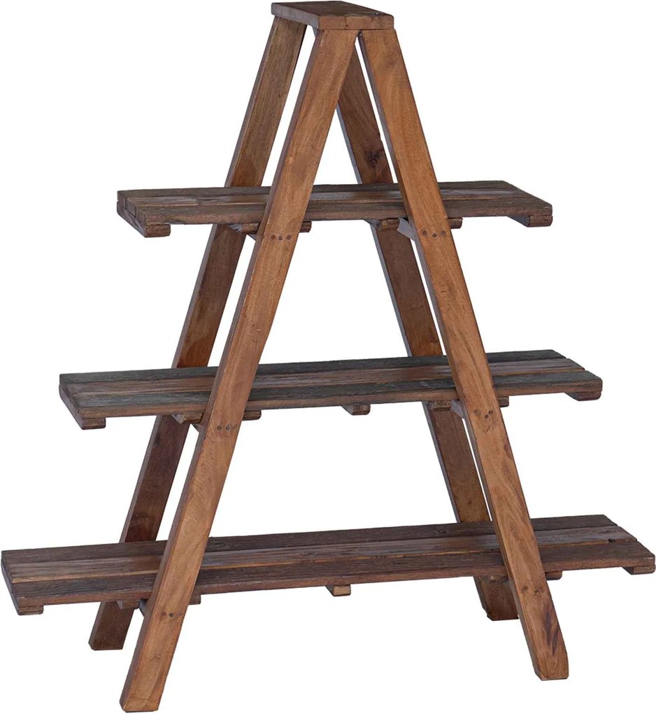 vidaXL Raft pliabil Maro 79.5 x 35 x 112 cm Lemn recuperat masiv