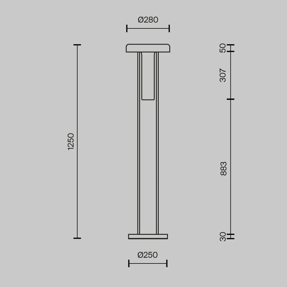 Lampadar modern cu vaza decorativa din sticla Ikebana